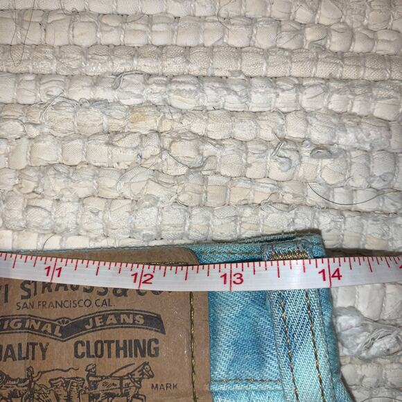 90's Tie Dye Studded Denim Cutoff Jean Shorts - Picture 6 of 8